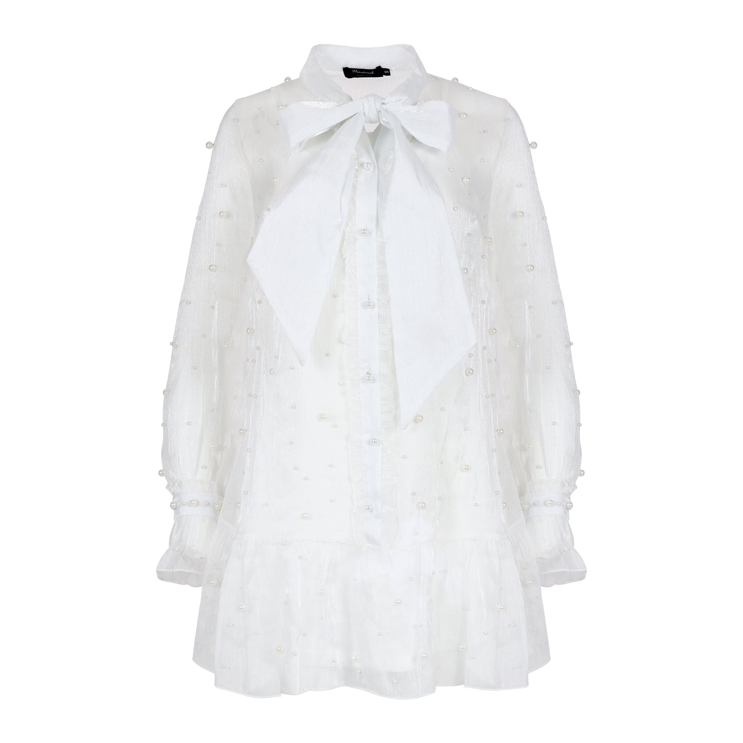 The Minimal Doheny Elite White Pearl Dress