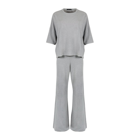 The Minimal Alana Ultra Casual Knit Wide Legged Sweater Pant Set