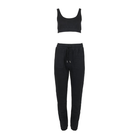 The Minimal Reda Premium Crop Top Sweater Lounge Set