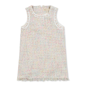 The Minimal Chloe Mini Me Tweed A-line Toddler Dress