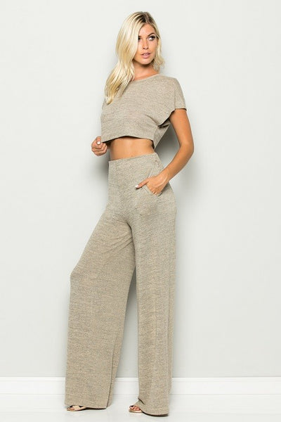 The Minimal Shamerica Classic Crop Top Pant Set
