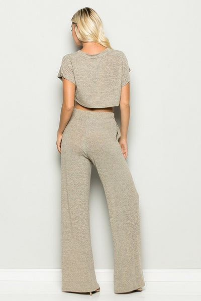 The Minimal Shamerica Classic Crop Top Pant Set