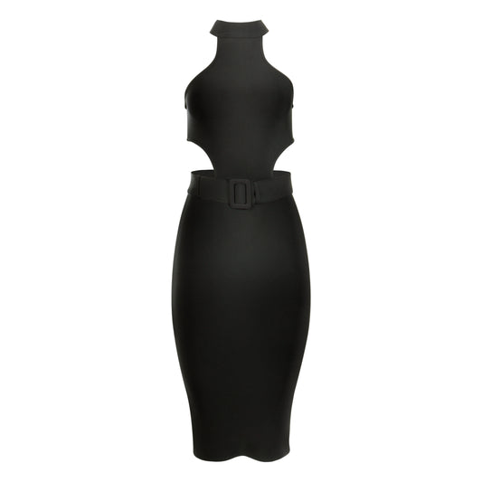 The Minimal Balboa Bandage Midi Dress
