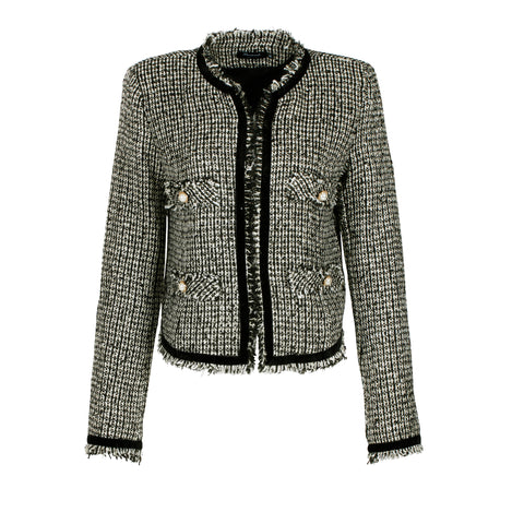 The Minimal Sophisticated Polo Lounge Tweed Blazer