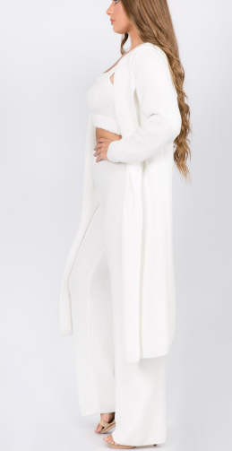 The Minimal  Rodeo Ultra Soft 3-Piece  Knit Sweater Lounger