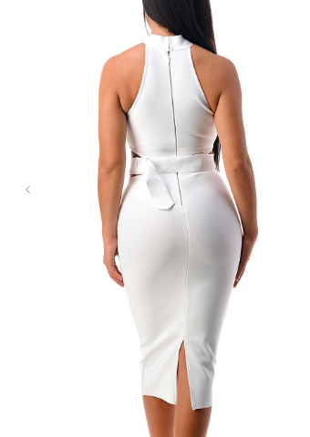 The Minimal Roxbury Bandage Midi Dress