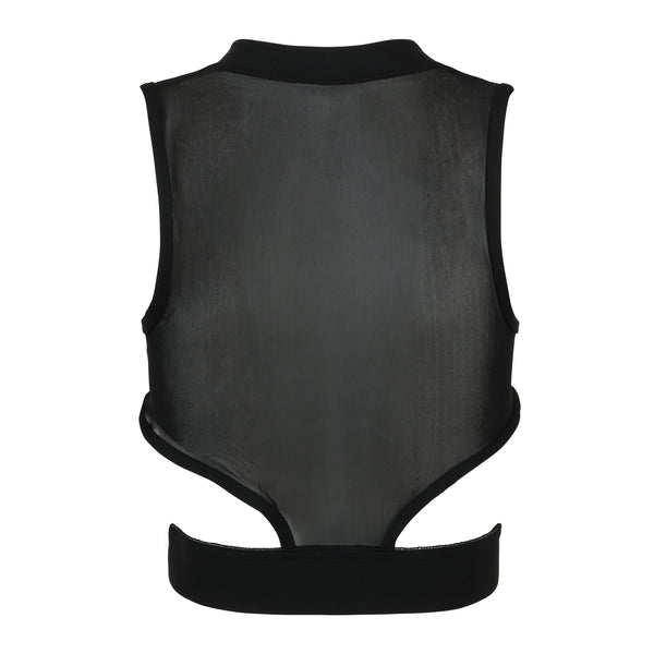 The Minimal Del Mar Active Short Sleeved Cutout Top