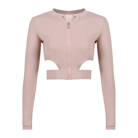 The Minimal Malibu Cut Out Banded Active Top