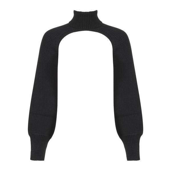 The Minimal Mesha Turtleneck Super Crop Sweater