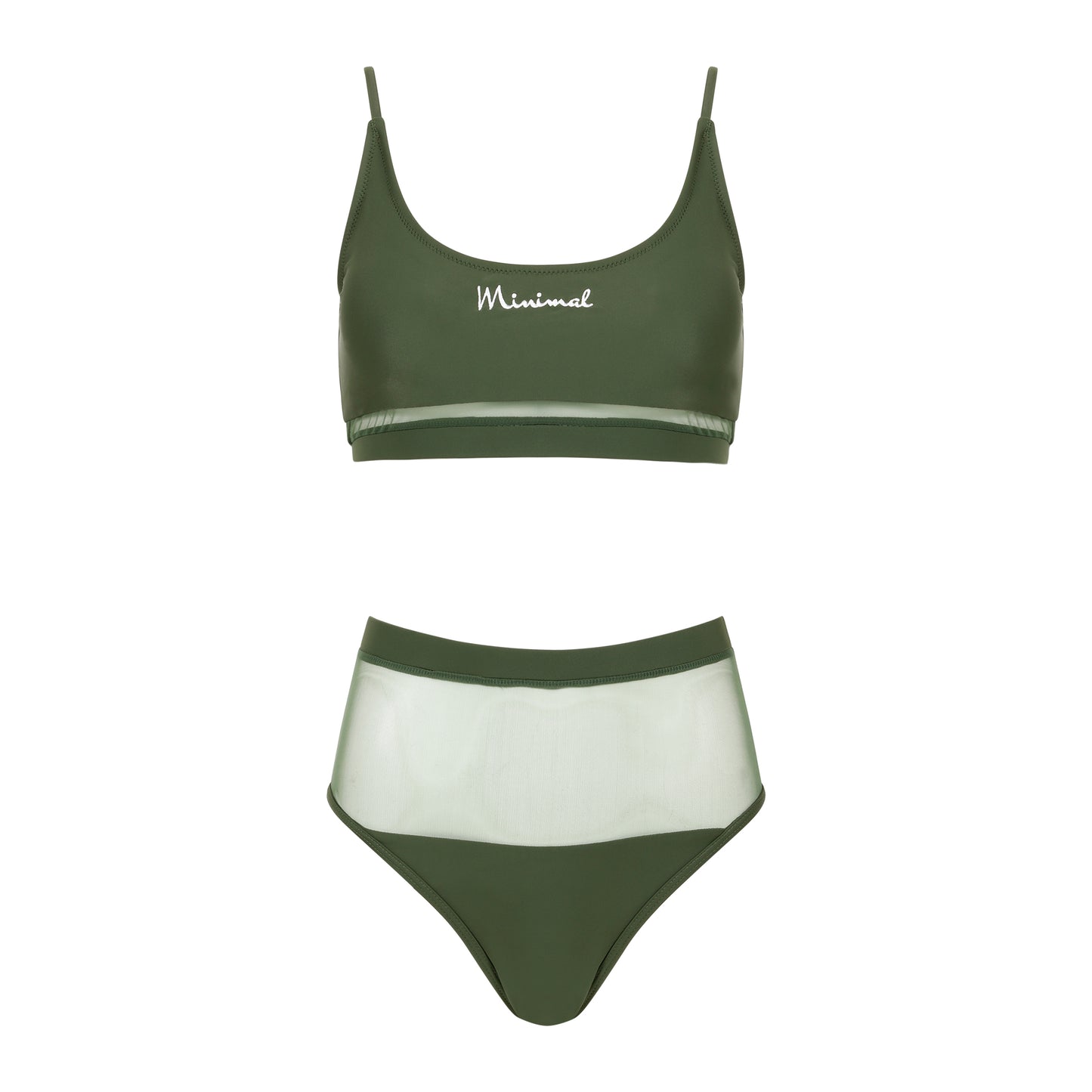 The Minimal Sakara Luxury Olive 2-Piece Swimsuit