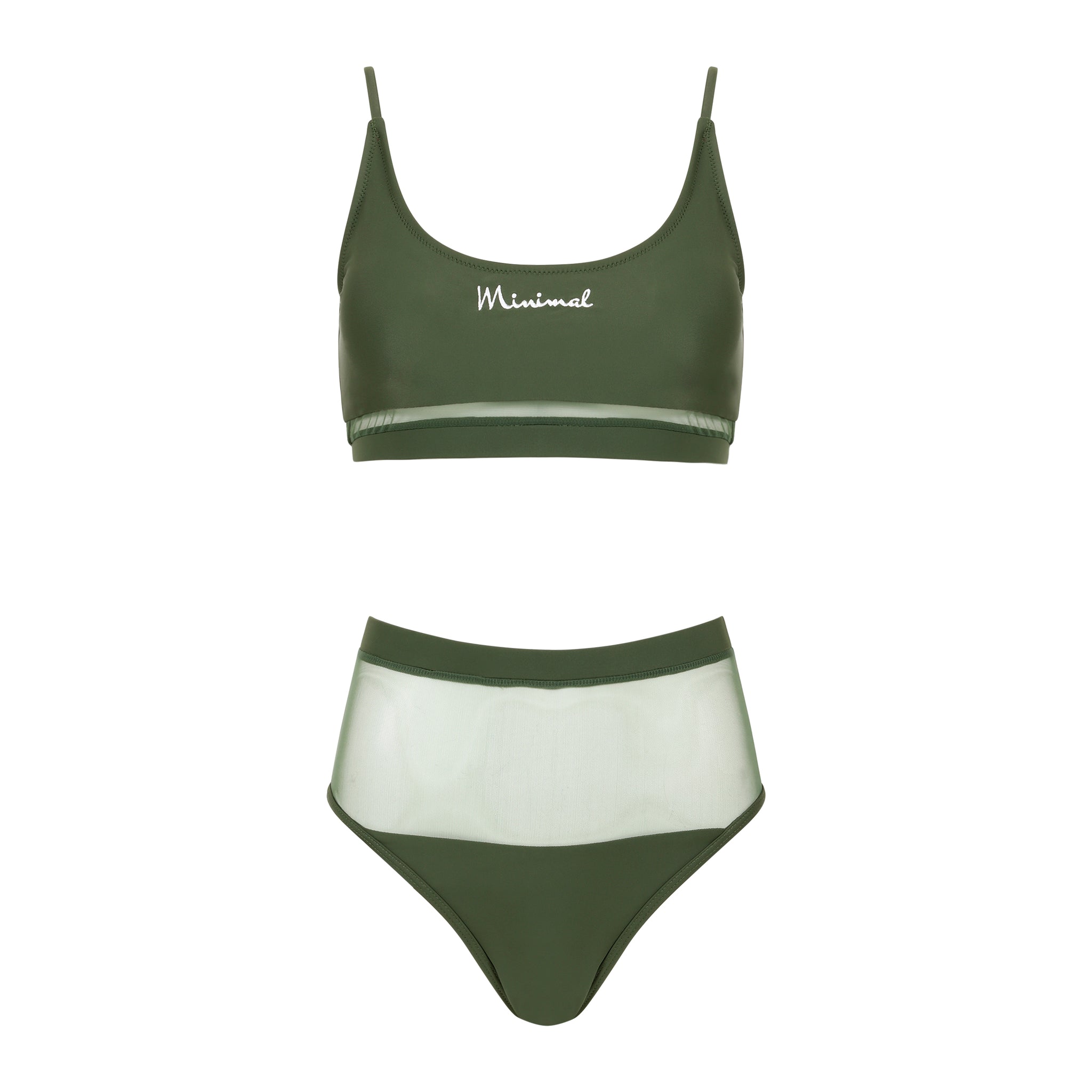 The Minimal Sakara Luxury Olive 2-Piece Swimsuit
