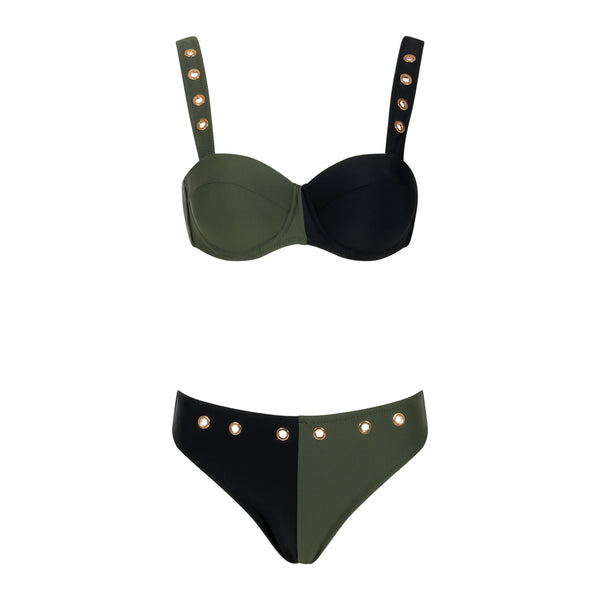 The Minimal Waldorf Luxury Dual Tone 2-Piece Swimsuit