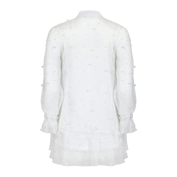 The Minimal Doheny Elite White Pearl Dress