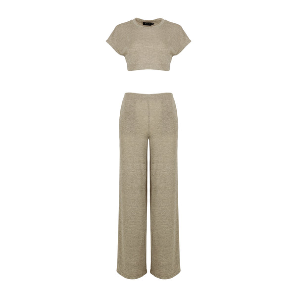 The Minimal Shamerica Classic Crop Top Pant Set